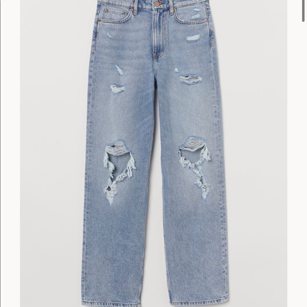 HM LOOSE STRAIGHT HIGH WAIST JEAN